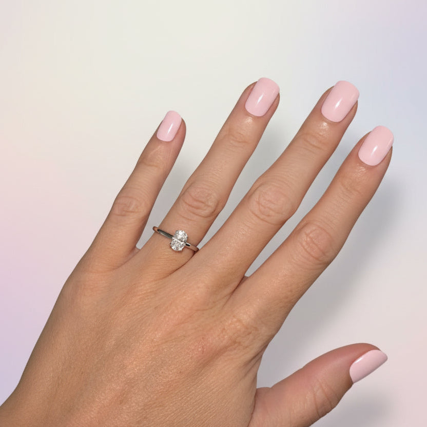 Oval Solitaire Engagement Ring