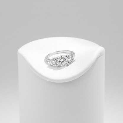 Celeste Three-Stone Zircon Ring