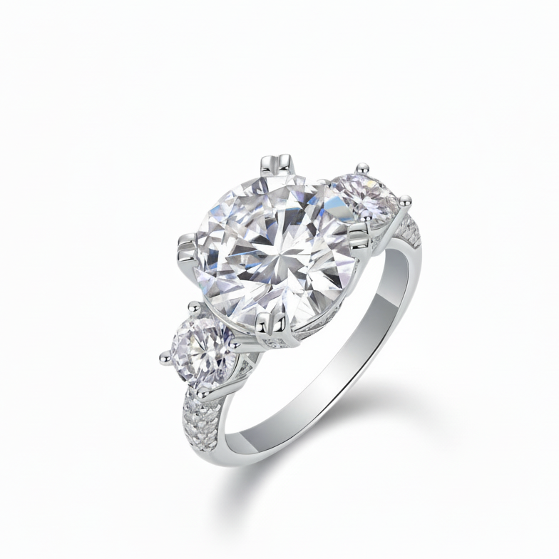 Celeste Three-Stone Zircon Ring
