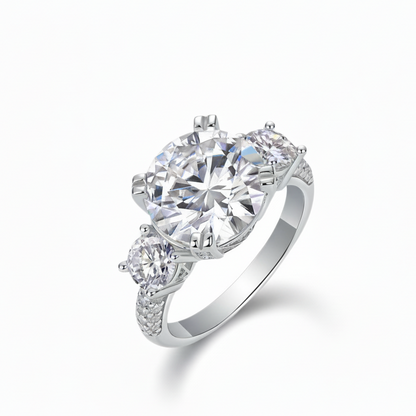 Celeste Three-Stone Zircon Ring