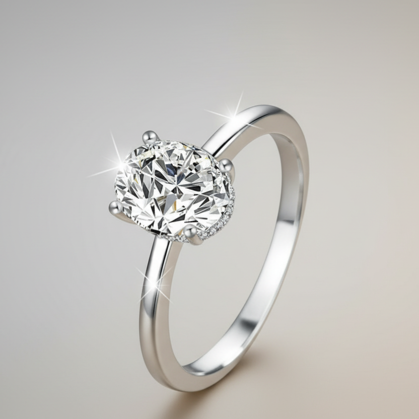 Oval Solitaire Engagement Ring